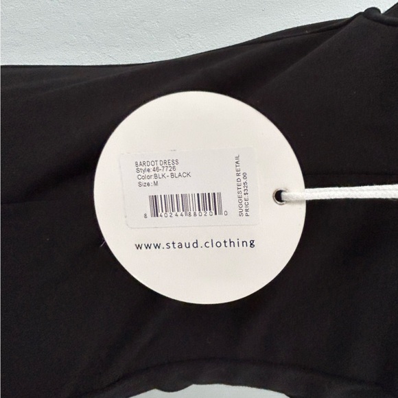 Staud Bardot Cutout Halter Dress M - Picture 8 of 10